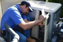 Man servicing a pool filter